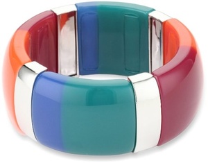 Pulseras y Brazaletes Acrílicos Multicolores Personalizados, Joyería India con Diseño de Ángel para Mujer, Material de Resina para Navidad y Otras Ocasiones - Product Image 1