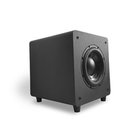 Subwoofer activo de alta fidelidad SUB 12 de hasta 500 vatios, graves grandes en Diseño compacto Configuración fácil con sistemas de cine en casa