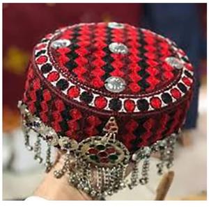 Hot Selling Fashionable Afghani Cultural Kuchi <b>Women</b> <b>Hats</b> Caps Headwear Steel tassels Afghan Chitrali Balochi Traditional Caps - Product Image 4
