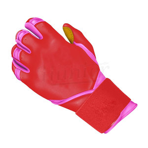 Guantes de bateo de Palma de cuero genuino para niños y adultos Guantes de bateo de béisbol de Softbol Profesional - Product Image 6