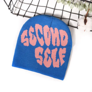 หมวกผ้าแจ็คการ์ดถักสำหรับฤดูหนาวพิมพ์ลายได้ทุกโอกาสทำด้วยมือหมวกไร้กระดุมติดแขนเสื้อโลโก้สำหรับเดินทางแบบมีสไตล์ออกแบบโดยผู้ผลิต - Product Image 5