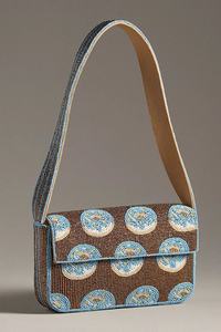 Bolso de Noche con Cuentas Hecho a Mano, Bolso de Mano con Lentejuelas con Patrón de Cuadros y Ondas Vintage, Bolso de Hombro Pequeño Artesanal para Bodas y Fiestas - Product Image 2