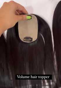 HAIR KING Cheveux Indiens Entiers Non Traités Unisexe Ondulation Lisse Soieuse Remy Sans Nœuds Cheveux Vierges Bruts du Temple en Paquets - Product Image 6