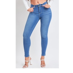 Pantalones de mezclilla rectos de moda Pantalones largos de mujer Lavados Azul Cintura alta Moda Casual Gran oferta Jeans de pierna ancha de BD - Product Image 6