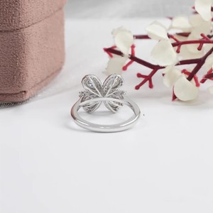 6*9mm forma Floral única Oliva pera corte Halo laboratorio cultivado diamante anillo joyería fina personalizar anillo de diamante oro sólido para ella - Product Image 4