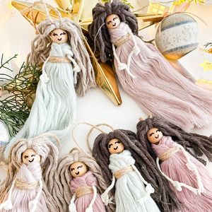 Ornement décoratif suspendu de Noël en macramé de sublimation vierge avec aspect de finition naturelle - Product Image 3