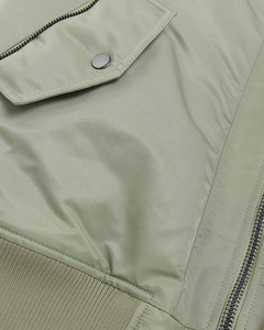 Diseña Tu Propia Chaqueta Bomber de Lona para Hombre con Cuello Alto y Cremallera, Impermeable, Transpirable, Moderna y Casual para Invierno - Product Image 5