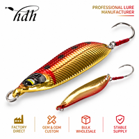 Leurre de pêche en métal personnalisé, jigging rapide, lesté au laser, 32mm 42mm 48mm, pour la pêche au jigging, fabricant de leurres artificiels durs en plomb