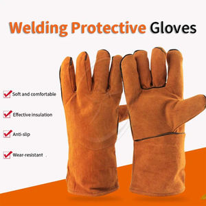 Gants en cuir anti-brûlure résistants aux hautes températures résistant à l'usure Pakistan gants de protection à usage extérieur plaine de haute qualité - Product Image 5