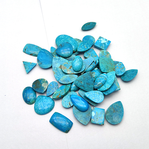 Natural Arizona turquesa 10-20mm Oval pera cojín cabujón 125,22 Gms lote Iroc ventas tamaño libre mezcla forma suelta piedra preciosa cabina - Product Image 5