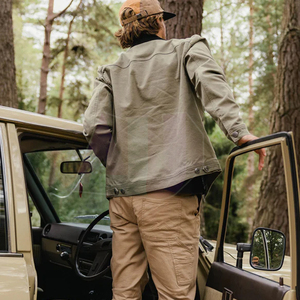 <b>Functional</b> Winter <b>Outdoor</b> Canvas Jacket Quick Dry Breathable Comfortable Durable <b>Fabric</b> Designed for Travel Casual Wear Active - Product Image 2