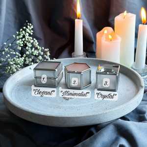 กล่องใส่แหวนแก้วดีไซน์แบบมินิมอลอุปกรณ์จัดระเบียบทำจากแก้วและกรอบโลหะขัดเงาสีทองสำหรับการหมั้นงานแต่งงานวันเกิด - Product Image 3