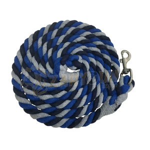 Corde de plomb et licou équestre en nylon et coton de la meilleure qualité Logo personnalisé OEM Conception de couleur personnalisée pour l'équitation - Product Image 5