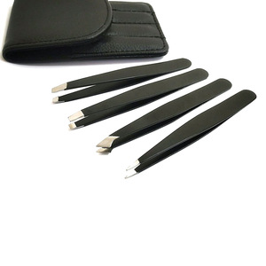 แหนบคิ้วสเตนเลสแบบเอียงออกแบบแบรนด์และบรรจุภัณฑ์ตามสั่ง - Product Image 1