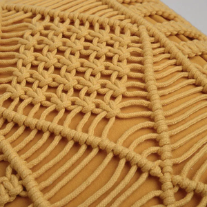 Macrame Cotton <b>Cushion</b> for Home and Hotel Use - Product Image 3