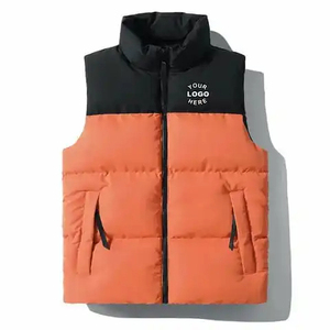 Veste de haute qualité pour hommes gilet bouffant coupe-vent pour hommes hiver sans manches bulle veste pour hommes vêtements utilitaires du fabricant - Product Image 4