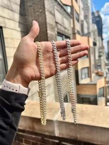 Dernier modèle de collier en diamant cultivé en laboratoire Style rappeur Hip Hop avec chaînes glacées Miami Cadeau Rappeur Gangster Outfit - Product Image 3