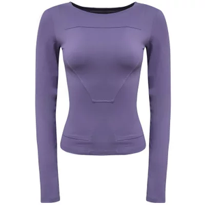 Camiseta de manga larga ajustada para mujer, gimnasio, Fitness, secado rápido, transpirable, tela alta, diseño de impresión elegante, verano directamente Pakistán - Product Image 1