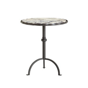 Table basse moderne en gros avec base en fer et plateau en marbre, bordure dorée, écologique, durable, pour intérieur et extérieur, maison, restaurant, café - Product Image 5