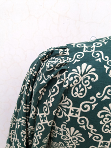 Vestido largo informal bohemio con estampado Floral para mujer, vestido Midi Floral de verano con estampado de bloques a mano, nuevo producto tejido para damas - Product Image 6