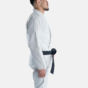 Customized Men's Judo Uniform Sets Front Logo Breathable Lightweight 100% Cotton Martial Arts Training - Product Image 4