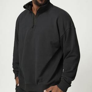 Best Quality Low Price Quick Dry Embroidered 100% Cotton Men Half <b>Zipper</b> <b>Sweatshirt</b>-Custom Color & Design Your Own - Product Image 5