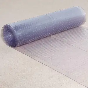 Clear Vinyl Plastic Floor Runner/Protector for Low-Pile Carpet