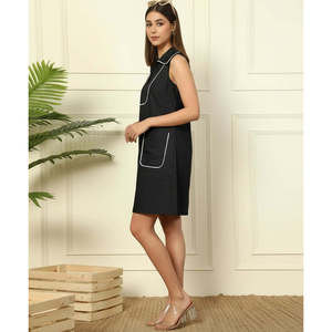 Vestido Corto Tipo A, por Encima de la Rodilla, Elegante y Festivo para la Playa, Vestido Corto de Una Pieza - Product Image 3