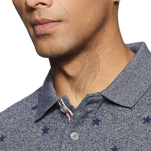 เสื้อโปโลผู้ชายแขนสั้นคอโปโลพิมพ์ลายโลโก้ออกแบบได้ตามต้องการ - Product Image 5