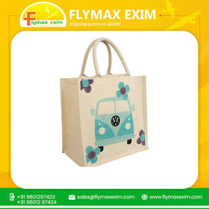 Petit sac fourre-tout en jute fait main de haute qualité avec logo personnalisé et poignée en corde Cadeau écologique au meilleur prix à vendre - Product Image 6