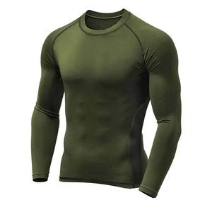 Vêtements de compression pour hommes, manches longues, sous-vêtement de base et legging de compression avec panneau imprimé par sublimation, tenue de sport pour hommes - Product Image 3