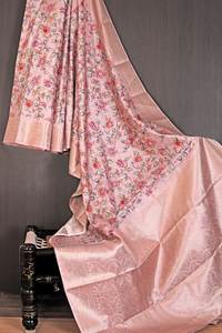 Saree de créateur Avec bordure tissée et belle impression avec de beaux petits zari butti travailler tout saree - Product Image 2