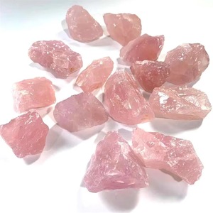 หินควอตซ์สีชมพูกุหลาบธรรมชาติบริสุทธิ์หินคริสตัลหยาบขนาดใหญ่หินแร่ตัวอย่างสำหรับตู้ปลาการรักษาของตกแต่งบ้าน - Product Image 3