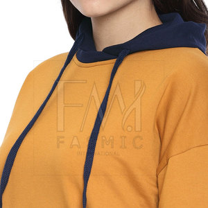 Sudadera Clásica Corta para Mujer, Diseño Personalizado Peking, para Fitness, Temporada de Invierno, Logotipo Frontal, Jersey Transpirable y Ecológico con Capucha - Product Image 5