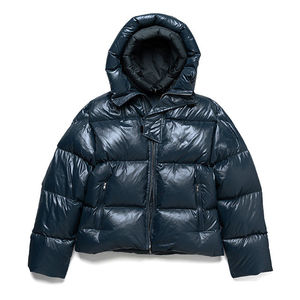 Men Women <b>Hooded</b> Puffer <b>Jacket</b> Shiny Parka Quilted <b>Padded</b> Coat Warm Outwear Winter Long Puffers <b>Jackets</b> for Boys - Product Image 1