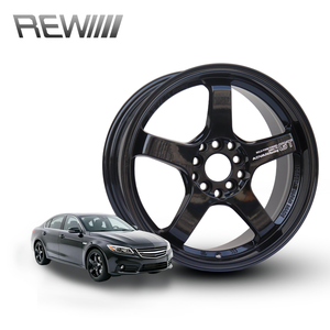 Jantes de course ROC Wholesale GT 15 16 17 <span class=keywords><strong>18</strong></span> pouces en alliage, 5 branches, style JDM, entraxes 4x100 5x100 5x114.3, à déport profond - Product Image 1