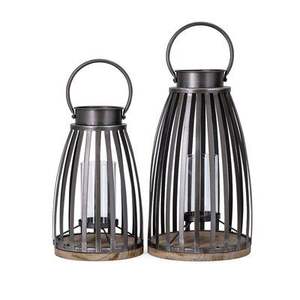 Rustic Iron Lantern Created For Traditional Home Decor Themes And Gentle Warm <b>Lighting</b> For Peaceful <b>Nights</b> - Product Image 6