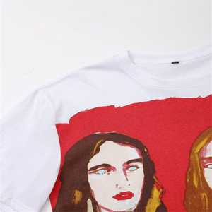 T-shirt pour homme en tissu tricoté 100% coton de haute qualité, nouveau design, respirant, vêtements décontractés, impression personnalisée, vente en gros - Product Image 4
