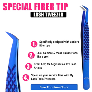 Pince à épiler rose en acier inoxydable pour extensions de cils, antistatique de haute précision, style de Noël, 1 pièce - Product Image 2