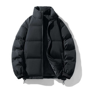 Chaquetas de manga larga con cuello levantado para clima frío, venta al por mayor, chaqueta de invierno para exteriores para hombres, chaquetas acolchadas de peso pesado para hombres - Product Image 4
