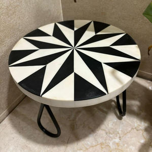 DESIGN DÉCORATIF DE QUALITÉ SUPÉRIEURE FÊTES DE MARIAGE DÉCORATION DE TABLE DESSERT SUPPORT À GÂTEAU EN BOIS AVEC SUPPORT EN MÉTAL POUR LES FÊTES - Product Image 4