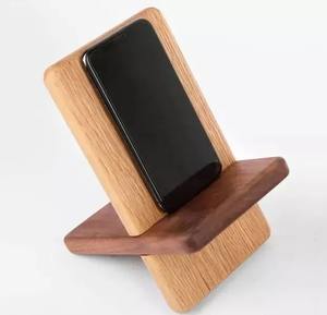 Handmade of Wooden Mobile Holder Unique Design Wooden Holder of Cellphone for <b>Desk</b> Wholesale Price Custom Size Modern Holder - Product Image 2