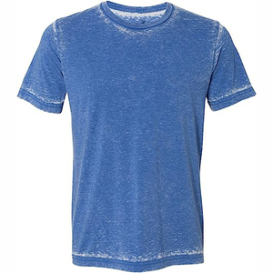 Camiseta personalizada de talla grande con lavado ácido para hombre, 100% algodón, transpirable, ligera, manga corta, cuello redondo, sudadera, ropa de calle - Product Image 1