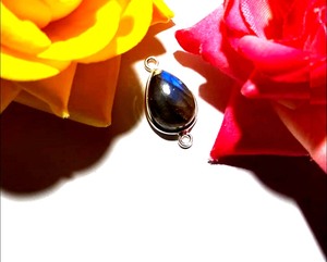 Nueva llegada granate 8x12mm forma ovalada conjunto de bisel de piedras preciosas lisas 925 colgante de plata esterlina sola fianza joyería hecha a mano para ella - Product Image 4