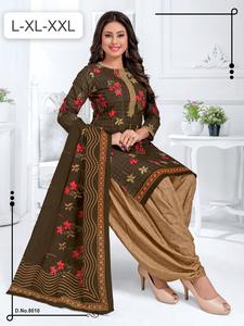 ชุด Patiyala ผ้าฝ้ายแท้พิมพ์ลายดีไซน์ล่าสุด - Product Image 3