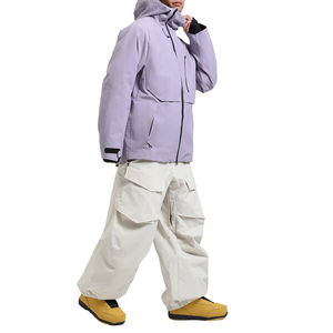 Vestes en duvet moelleuses à col haut pour hommes, grandes tailles, vêtements d'hiver personnalisés, veste de ski imperméable pour hommes, vêtements d'extérieur - Product Image 5