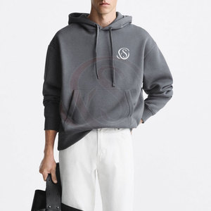 เสื้อฮู้ดผู้ชายแบบใหม่มาแรง ผ้าฟลีซ ระบายอากาศได้ดี เหมาะสำหรับใส่ลำลองในฤดูหนาว ทรงปกติ ตัดเย็บตามสั่ง บุด้วยโพลีเอสเตอร์/ผ้าฝ้าย - Product Image 4