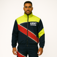 Ensemble coupe-vent léger et personnalisé avec bandes réfléchissantes, respirant, pour homme, idéal pour le sport, les activités de plein air et le streetwear (OEM)