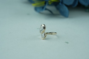 Bague en diamant de laboratoire de luxe taille poire VS1 clarté IGI SGL certifié or rose or argent fournisseur en gros - Product Image 5