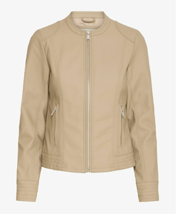 แจ็กเก็ตหนังแกะแท้ซิปเต็มสำหรับผู้หญิงเสื้อแจ็คเก็ตแฟชั่นหนังแกะแท้ - Product Image 6